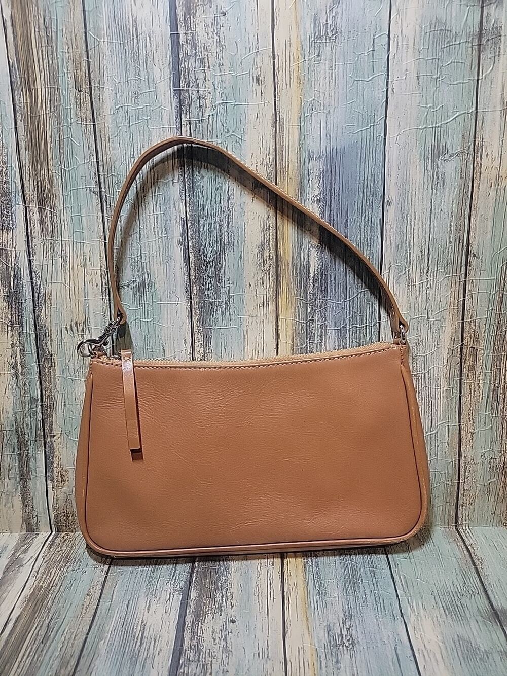 Banana Republic Small Brown Soft Leather Shoulder Bag Wristlet